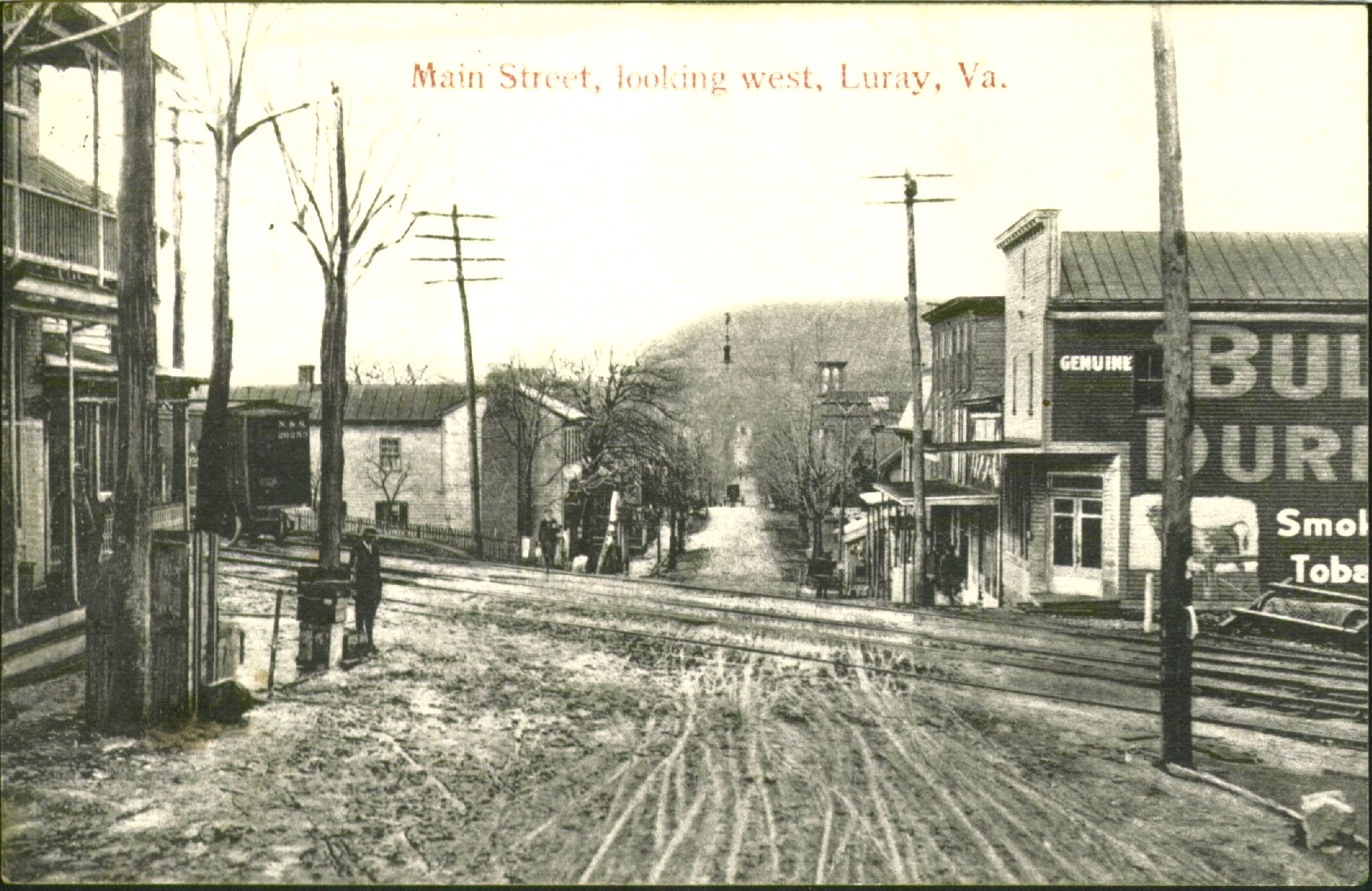 Main Street, looking west, Luray, VA, 1910. Photo by Bill McChesney.